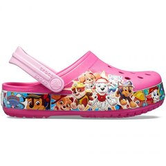 Šlepetės vaikams Crocs Fl Paw Patrol Band Clog Jr 205509 670 SW6511308333, rožinės kaina ir informacija | Šlepetės, kambario avalynė vaikams | pigu.lt