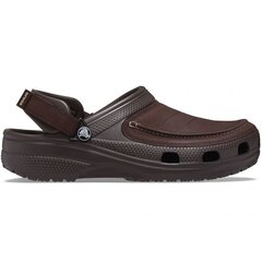 Basutės vyrams Crocs Yukon Vista II Clog M 207142 206 SW6512876226, rudos kaina ir informacija | Vyriškos šlepetės, basutės | pigu.lt