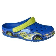Šlepetės vaikams Crocs Fun Lab Truck Band Clog 2070744JL SW6553881336, mėlynos цена и информация | Детские тапочки, домашняя обувь | pigu.lt