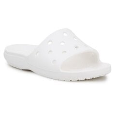 Šlepetės moterims Crocs Classic Slide W 206121, baltos цена и информация | Женские тапочки | pigu.lt