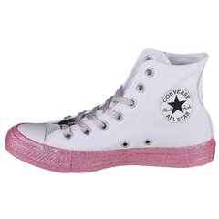 Sportiniai batai moterims Converse X Miley Cyrus Chuck Taylor Hi All Star W 162239C, balti kaina ir informacija | Sportiniai bateliai, kedai moterims | pigu.lt