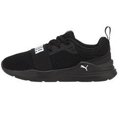 Puma sportiniai batai berniukams Wired run 374216 01 SW669566.2688, juodi цена и информация | Детская спортивная обувь | pigu.lt