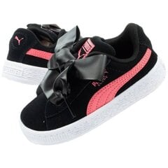 Laisvalaikio batai vaikams Puma Suede Heart Jewel Jr sw737077.1274, juodi цена и информация | Детская спортивная обувь | pigu.lt