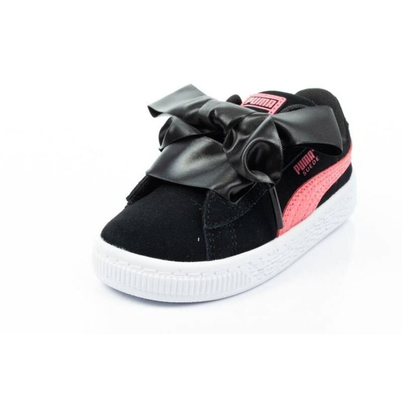 Laisvalaikio batai vaikams Puma Suede Heart Jewel Jr sw737077.1274, juodi цена и информация | Sportiniai batai vaikams | pigu.lt