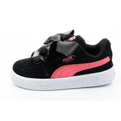 Laisvalaikio batai vaikams Puma Suede Heart Jewel Jr sw737077.1274, juodi цена и информация | Детская спортивная обувь | pigu.lt