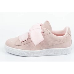 Laisvalaikio batai vaikams Puma Suede Heart Jr sw737392.2689, rožiniai kaina ir informacija | Sportiniai batai vaikams | pigu.lt