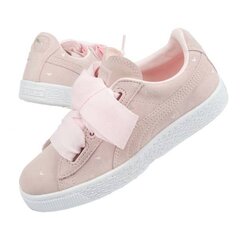 Laisvalaikio batai vaikams Puma Suede Heart Jr sw737392.2689, rožiniai kaina ir informacija | Sportiniai batai vaikams | pigu.lt