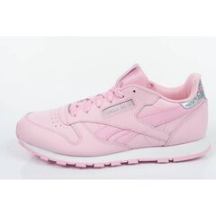 Reebok sportiniai batai mergaitėms Cl leather pastel w BS8972 SW737479.2681, rožiniai цена и информация | Детская спортивная обувь | pigu.lt