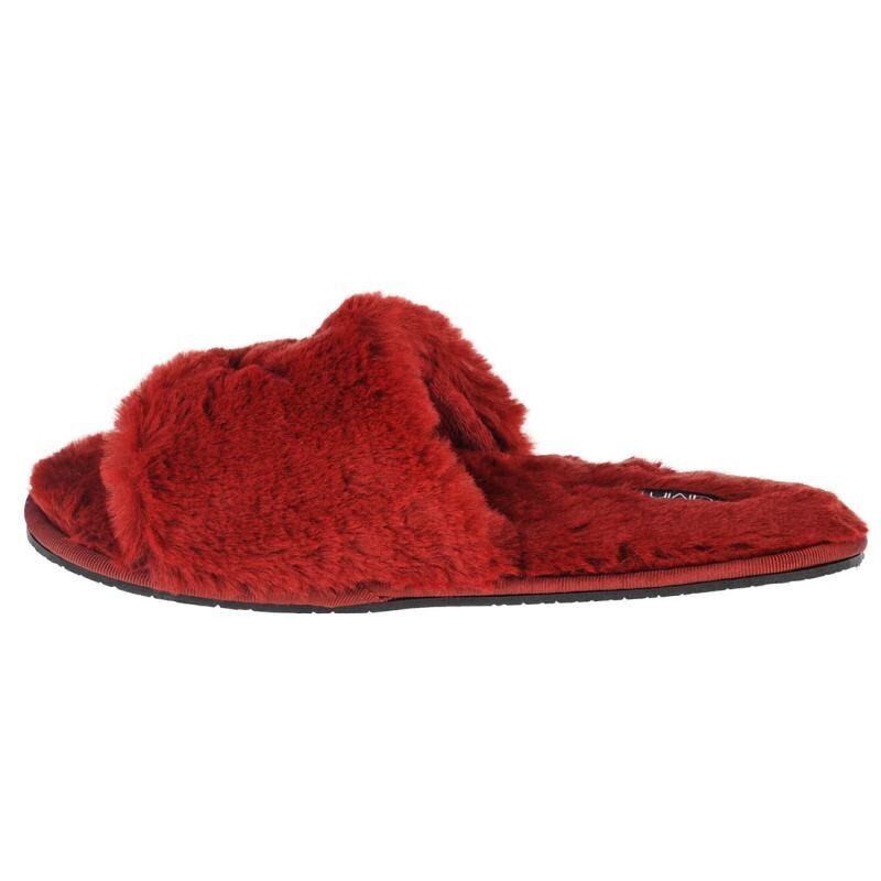 Calvin Klein šlepetės moterims Slipper Sandal Fur W HW0HW00634, raudonos kaina ir informacija | Šlepetės moterims | pigu.lt