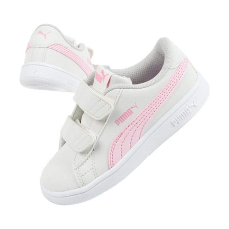 Laisvalaikio batai vaikams Puma Smash V2 Buck sw803172.1275, balti kaina ir informacija | Sportiniai batai vaikams | pigu.lt