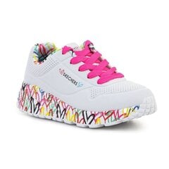 Sportiniai batai vaikams Skechers Lovely Luv SW8125608136, balti kaina ir informacija | Sportiniai batai vaikams | pigu.lt