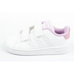 Adidas sportiniai batai mergaitėms Adventage SW815862.1275, balti kaina ir informacija | Sportiniai batai vaikams | pigu.lt