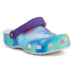 Šlepetės vaikams Crocs Classic Solarized Kids Clog 207587, mėlynos kaina ir informacija | Guminės klumpės vaikams | pigu.lt