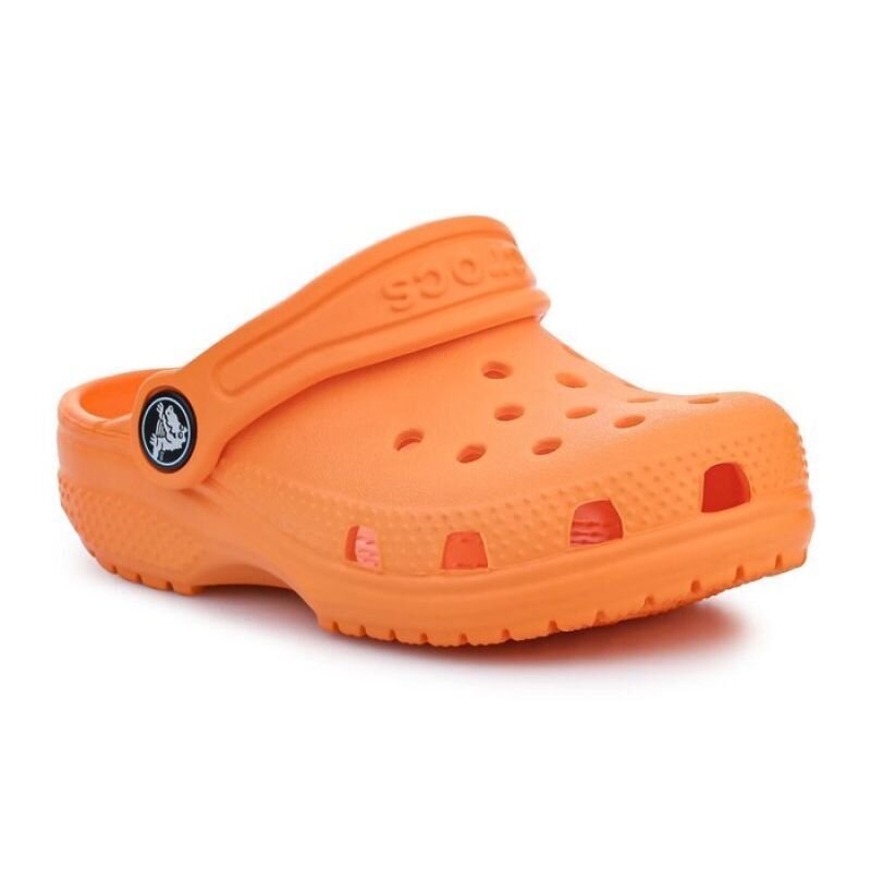 Šlepetės vaikams Crocs Classic Kids Clog T SW8212668459, oranžinės цена и информация | Šlepetės, kambario avalynė vaikams | pigu.lt