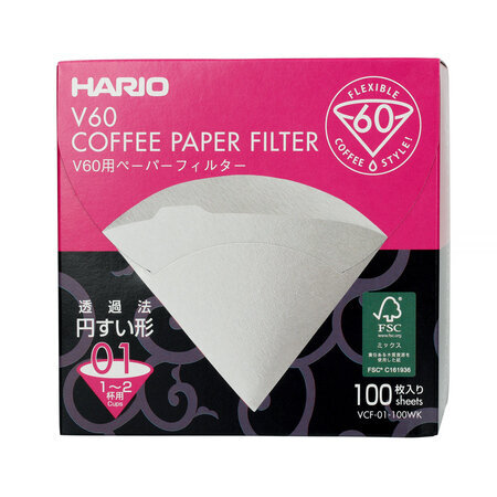Hario kavos filtrai, 100 vnt. kaina ir informacija | Virtuvės įrankiai | pigu.lt