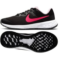 Nike bėgimo bateliai mergaitėms Revolution 6 SW822003.2679, juodi цена и информация | Детская спортивная обувь | pigu.lt