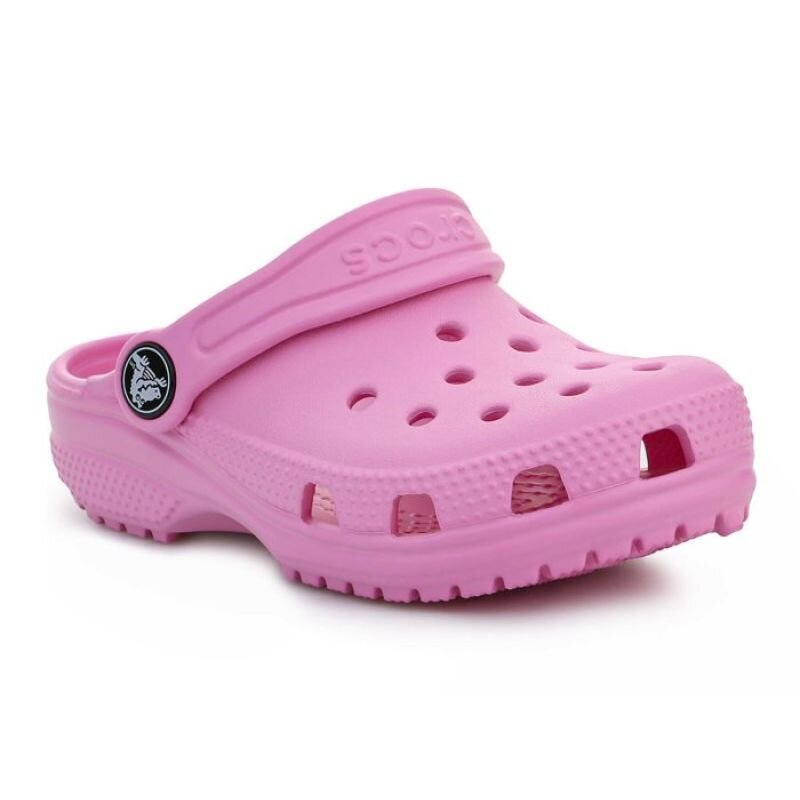 Šlepetės vaikams Crocs Classic Kids Clog T 206990, rožinės kaina ir informacija | Šlepetės, kambario avalynė vaikams | pigu.lt