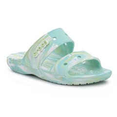 Šlepetės moterims Crocs Classic Marbled Sandal W 207701, žalios kaina ir informacija | Šlepetės moterims | pigu.lt