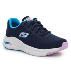 Laisvalaikio batai moterims Skechers W 149722-NVMT, mėlyni kaina ir informacija | Sportiniai bateliai, kedai moterims | pigu.lt