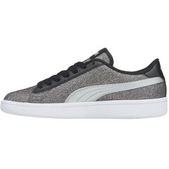 Puma sportiniai batai mergaitėms Smash v2 glitz glam SW856793.6175, pilki kaina ir informacija | Sportiniai batai vaikams | pigu.lt