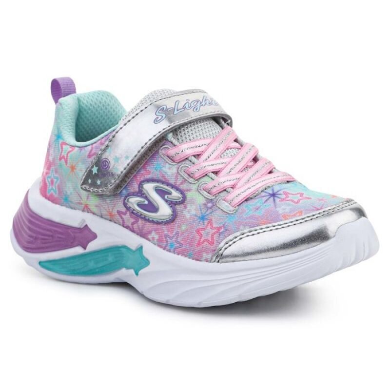 Sportiniai batai vaikams Skechers S Lights Star Sparks SW8659838112, pilki kaina ir informacija | Sportiniai batai vaikams | pigu.lt