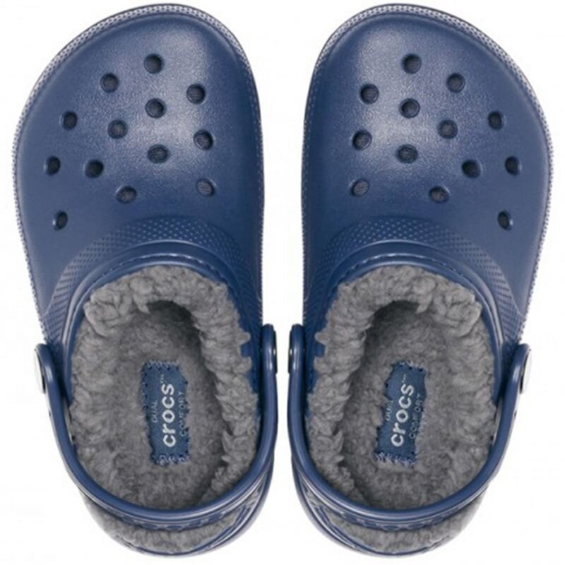 Crocs šlepetės vaikams Lined Clog sw872447.6867, mėlynos цена и информация | Šlepetės, kambario avalynė vaikams | pigu.lt