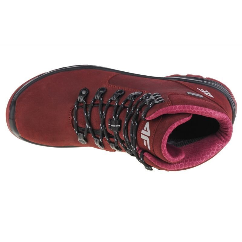 Žygio batai moterims 4F SW878099.2679, raudoni kaina ir informacija | Aulinukai, ilgaauliai batai moterims | pigu.lt