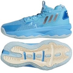 Krepšinio bateliai vaikams Adidas Dame 8 SW885680.8059, mėlyni kaina ir informacija | Sportiniai batai vaikams | pigu.lt