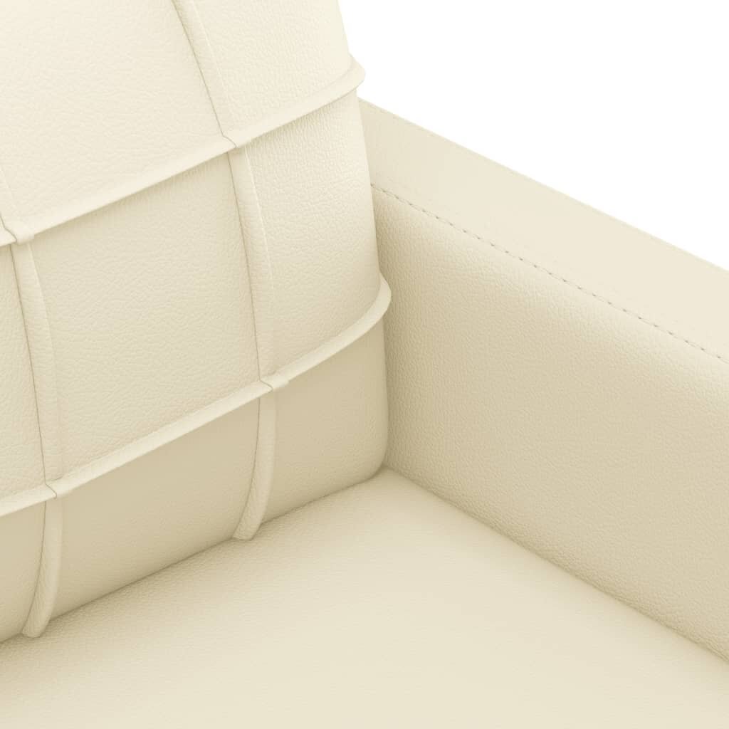 2-ių dalių sofos komplektas vidaXL, smelio spalvos kaina ir informacija | Sofos | pigu.lt