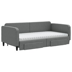 Sofa-lova vidaXL, 100x200 cm, pilka kaina ir informacija | Lovos | pigu.lt