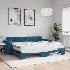 Sofa-lova vidaXL, 90x200 cm, mėlyna цена и информация | Кровати | pigu.lt