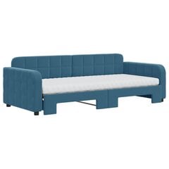 Sofa-lova vidaXL, 90x200 cm, mėlyna цена и информация | Кровати | pigu.lt