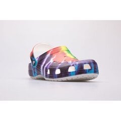 Crocs šlepetės vaikams Tie Dye Graphic sw894086.6175, įvairiaspalvės цена и информация | Детские тапочки, домашняя обувь | pigu.lt