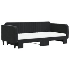 Sofa-lova vidaXL, 100x200 cm, juoda kaina ir informacija | Lovos | pigu.lt