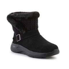 Aulinukai moterims Skechers Go Walk Arch Fit Boot True Embrace W 144422BBK, juodi kaina ir informacija | Aulinukai, ilgaauliai batai moterims | pigu.lt