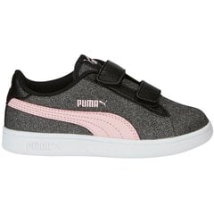 Puma sportiniai batai mergaitėms Smash v2 glitz glam v ps SW929313.2689, pilki цена и информация | Детская спортивная обувь | pigu.lt