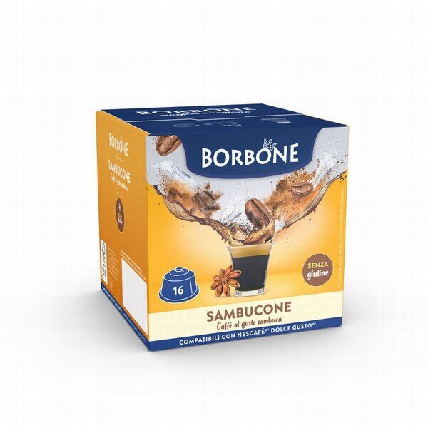 Borbone kavos kapsulės Sambucone, 16 vnt. цена и информация | Kava, kakava | pigu.lt