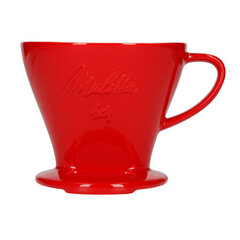 Фарфоровая капельница для кофе Melitta 1x4 - красный цена и информация | Чайники, кофейники | pigu.lt