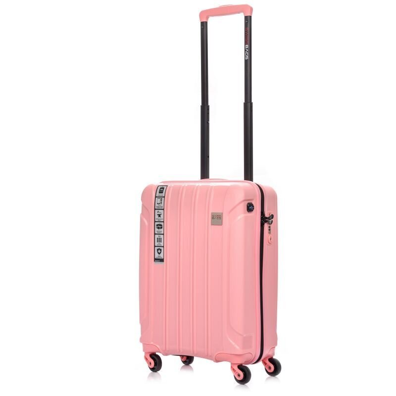 Mažas lagaminas SwissBags Tourist Cabin, rožinis kaina ir informacija | Lagaminai, kelioniniai krepšiai | pigu.lt