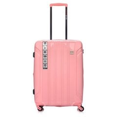 Vidutinis lagaminas SwissBags Tourist, rožinis kaina ir informacija | Lagaminai, kelioniniai krepšiai | pigu.lt