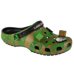 Crocs šlepetės vyrams Elevated Minecraft Classic Clogs SW959434.8378, žalios kaina ir informacija | Vyriškos šlepetės, basutės | pigu.lt