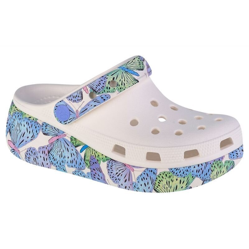 Šlepetės vaikams Crocs Cutie Crush Butterfly Kids Clog 20829894S SW9598291301, baltos kaina ir informacija | Šlepetės, kambario avalynė vaikams | pigu.lt