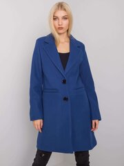 Paltas moterims, mėlynas kaina ir informacija | Paltai moterims | pigu.lt