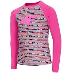 Termo marškinėliai mergaitėms 4F SW606648.8453, rožiniai цена и информация | Рубашки для девочек | pigu.lt