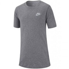 Nike marškinėliai mergaitėms Tee emb futura AR5254 063 SW618410.1904, pilki kaina ir informacija | Marškinėliai mergaitėms | pigu.lt