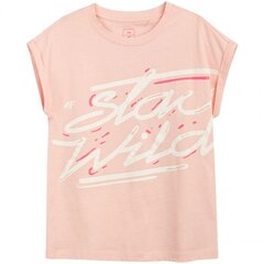 Marškinėliai mergaitėms 4F Jr sw662152.8365, rožiniai kaina ir informacija | Marškinėliai mergaitėms | pigu.lt