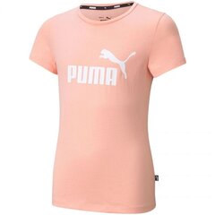 Marškinėliai vaikams Puma ESS Logo Tee G Jr 587029 26 sw697664.8334, rožiniai kaina ir informacija | Marškinėliai mergaitėms | pigu.lt