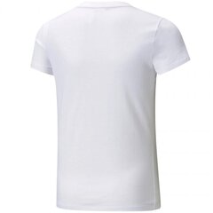 Puma marškinėliai mergaitėms Alpha tee g 589228 02 SW762278.8328, balti цена и информация | Футболка для девочек | pigu.lt