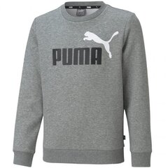 Bluzonas vaikams Puma ESS+ 2 Col Big Logo Crew FL Jr sw762900.8328, pilkas цена и информация | Свитеры, жилетки, пиджаки для мальчиков | pigu.lt