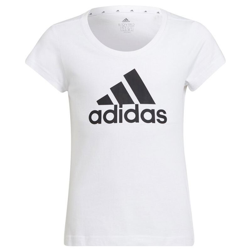 Adidas marškinėliai mergaitėms G bl t GU2760 SW774220.8484, balti цена и информация | Marškinėliai mergaitėms | pigu.lt